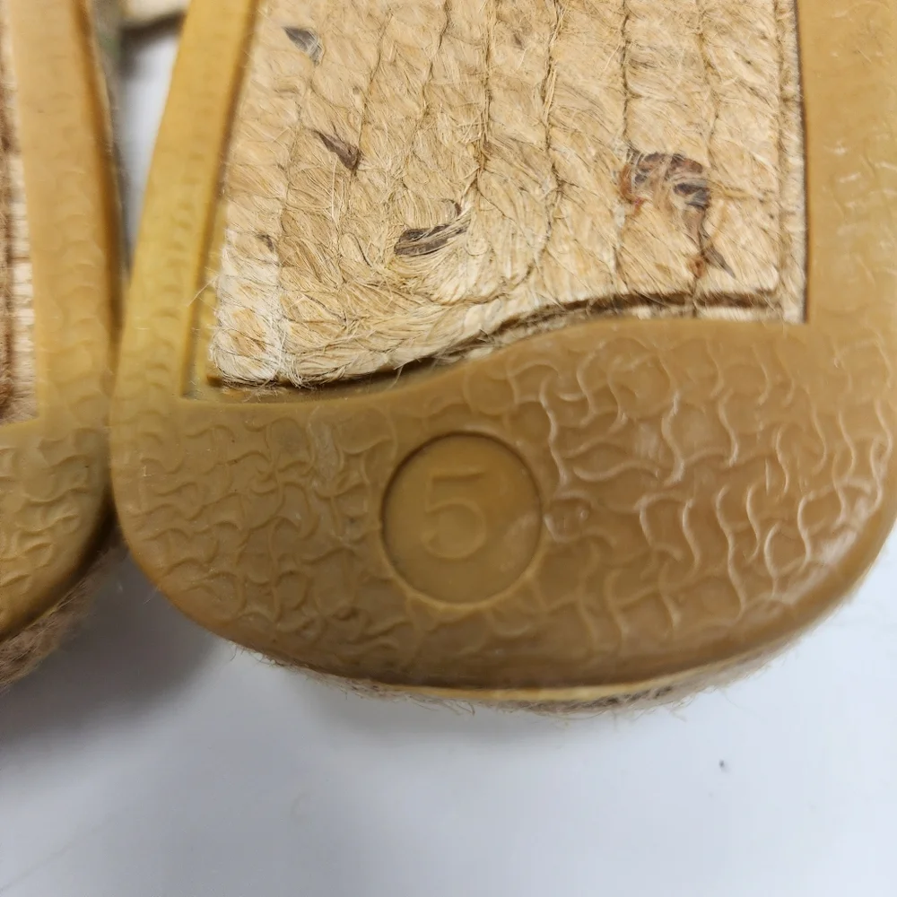 Swan Works Sandals Embroidered Fish Slide Womens 5‎
